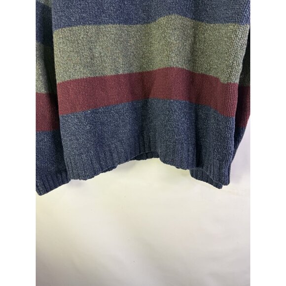 Vintage Y2K American Eagle Lambswool Color Block Sweater Grunge - Picture 8 of 9